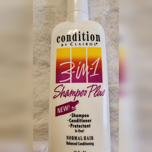 Vintage Clairol 3-In-1 Shampoo Plus Empty Bottle (1991) - Picture 4 of 9